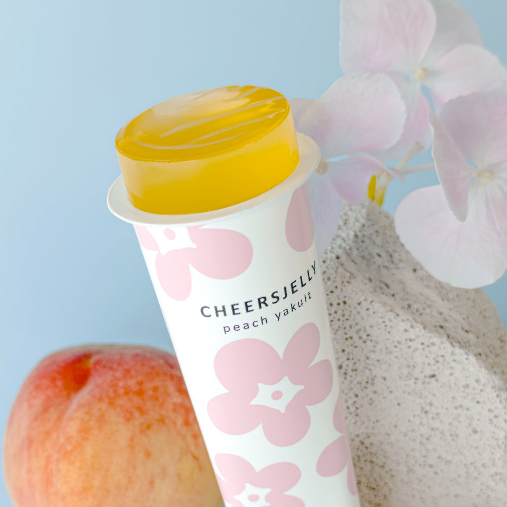 CheersJelly Low-Calorie Konjac Jelly【Peach Yogurt 3 boxes】