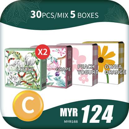 CheersJelly Low-Calorie Konjac Jelly 【Selamat Hari Raya C】30pcs/Mix 5 boxes