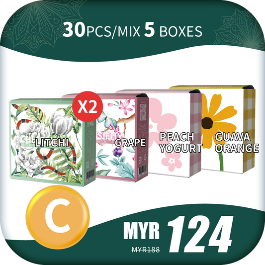CheersJelly Low-Calorie Konjac Jelly 【Selamat Hari Raya C】30pcs/Mix 5 boxes