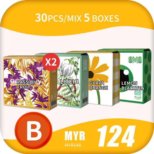 CheersJelly Low-Calorie Konjac Jelly 【Parent’s Day B】30pcs/Mix 5 boxes