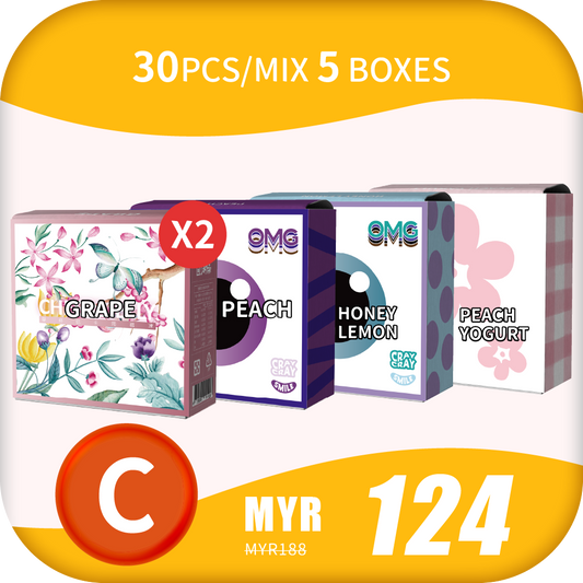 CheersJelly Low-Calorie Konjac Jelly 【Parent’s Day C】30pcs/Mix 5 boxes