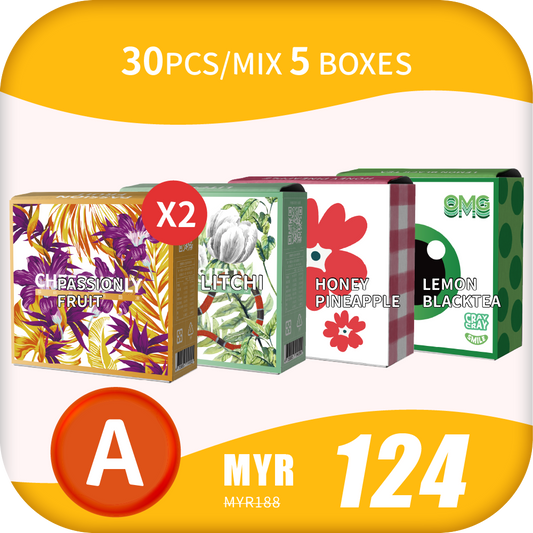  ★预购★CheersJelly举杯低卡蒟蒻冻【Mid-Year Sales  A】30根/综合5盒