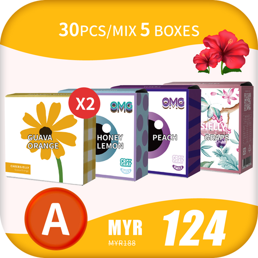 CheersJelly Low-Calorie Konjac Jelly 【Merdeka Day A】30pcs/Mix 5 boxes
