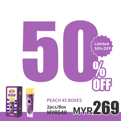 CheersJelly Low-Calorie Konjac Jelly【Peach 45 boxes】2pcs/1box