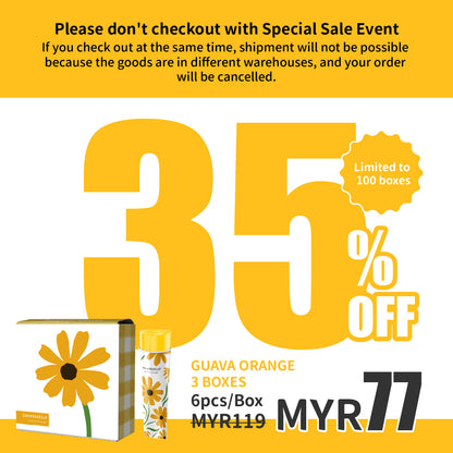 CheersJelly Low-Calorie Konjac Jelly【Guava Orange  3 boxes】